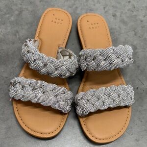 Diamond Braided Sandals